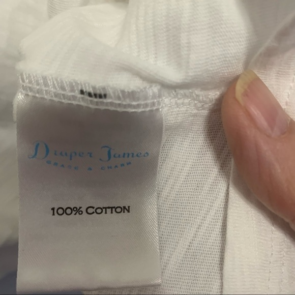 Draper James White Scoop Neck Nashville Tee - Picture 3 of 5